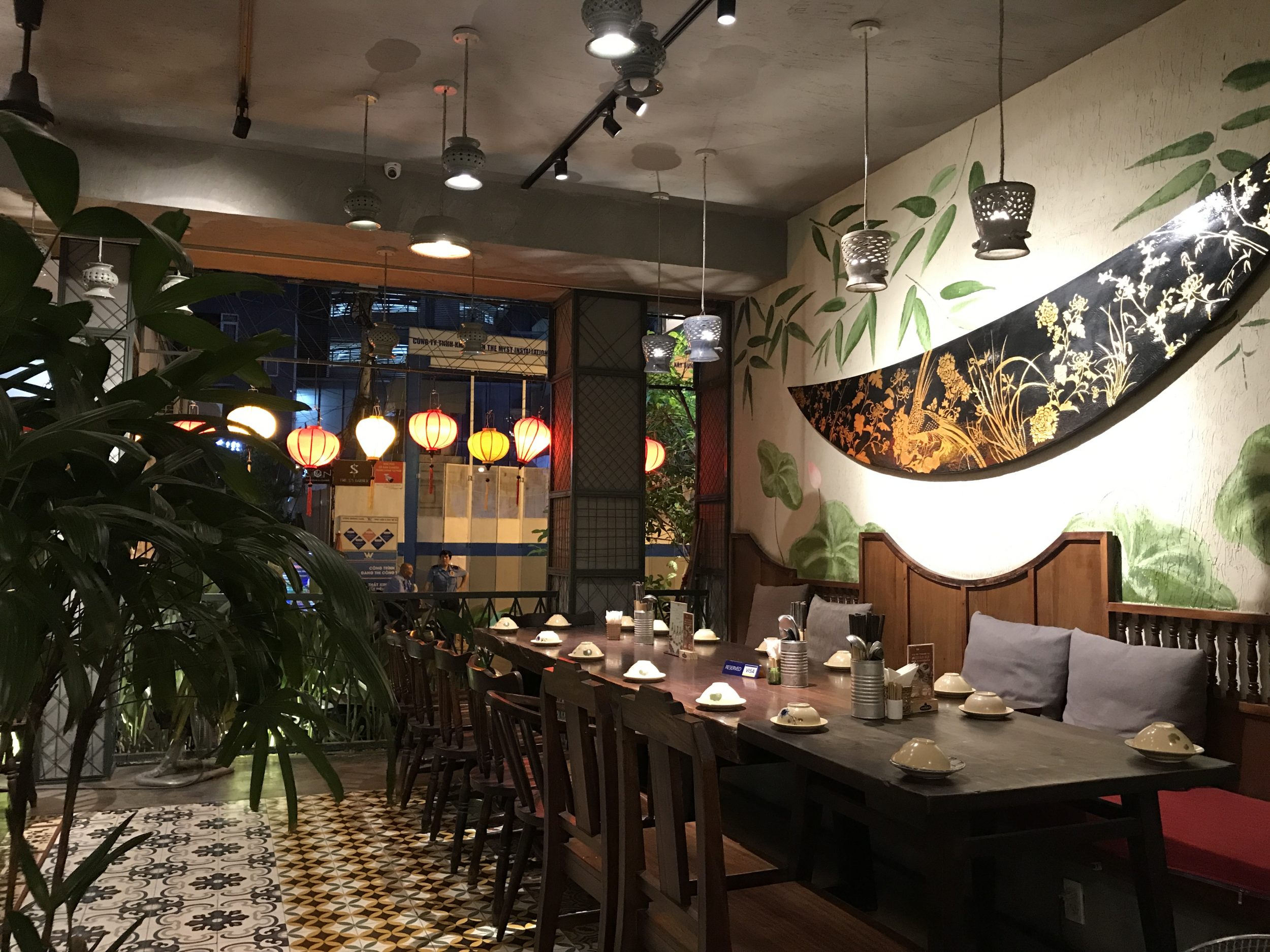 ベトナムホーチミンのレストラン