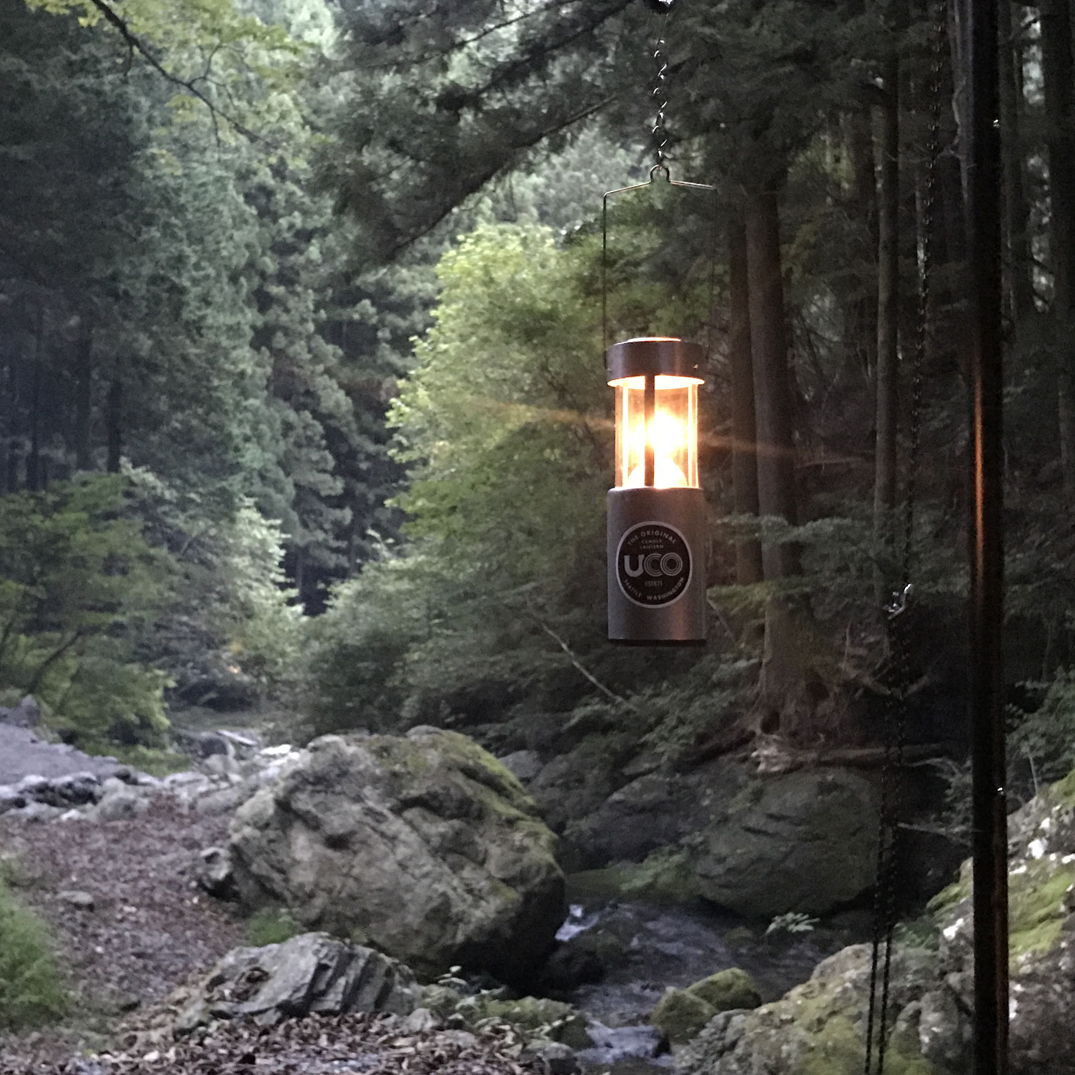 ソロキャンプで使用したUCOのキャンドル