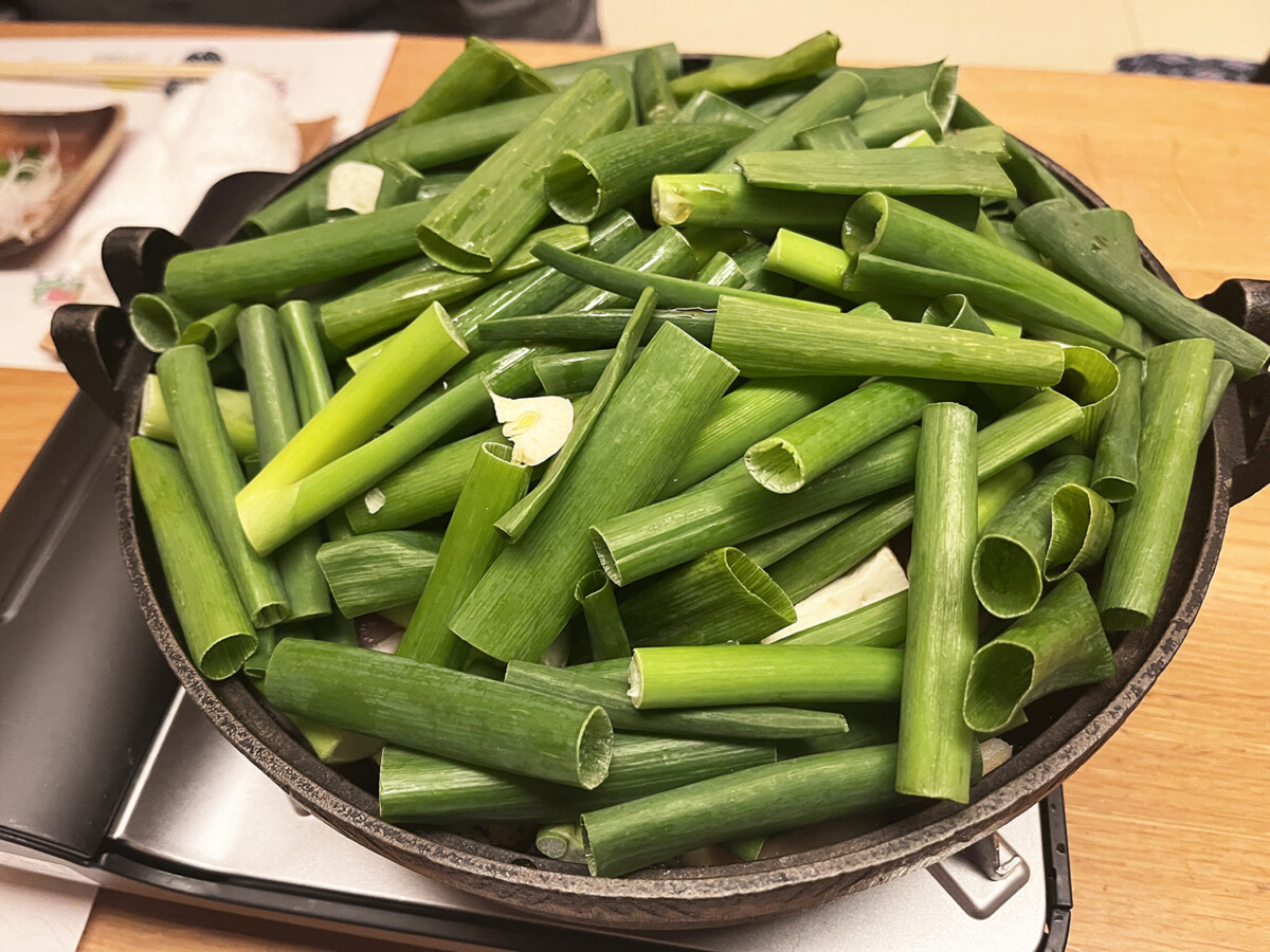 京風鳥すき焼き鍋